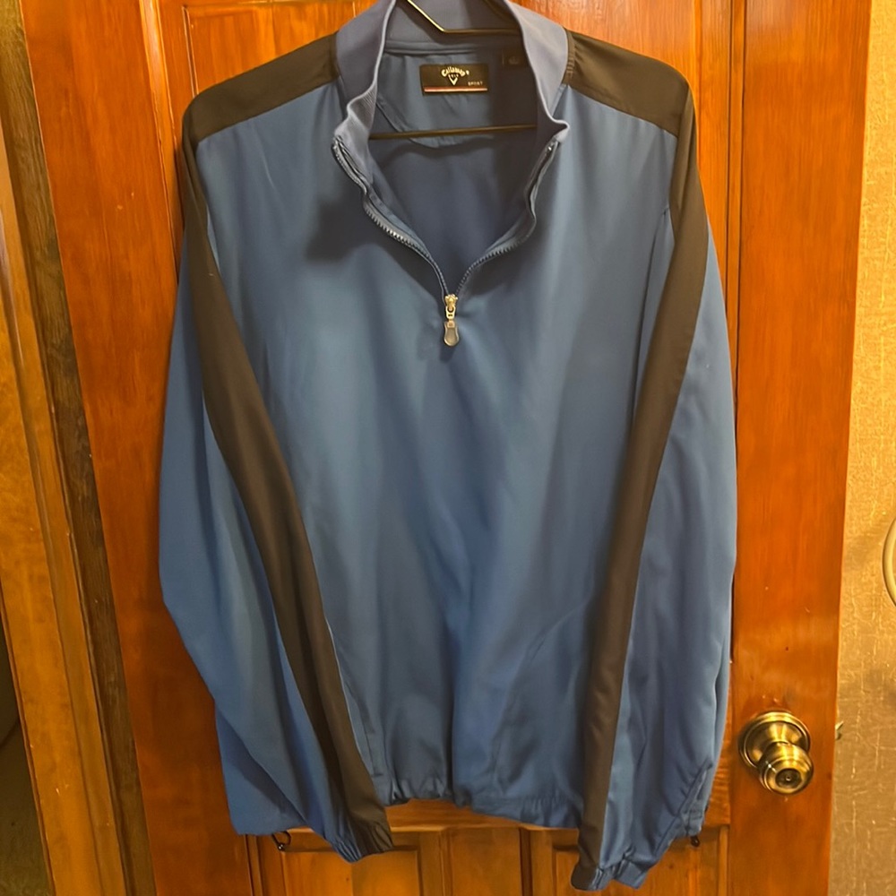 Callaway Golf Sport Pullover Blue Jacket Mens Size L
